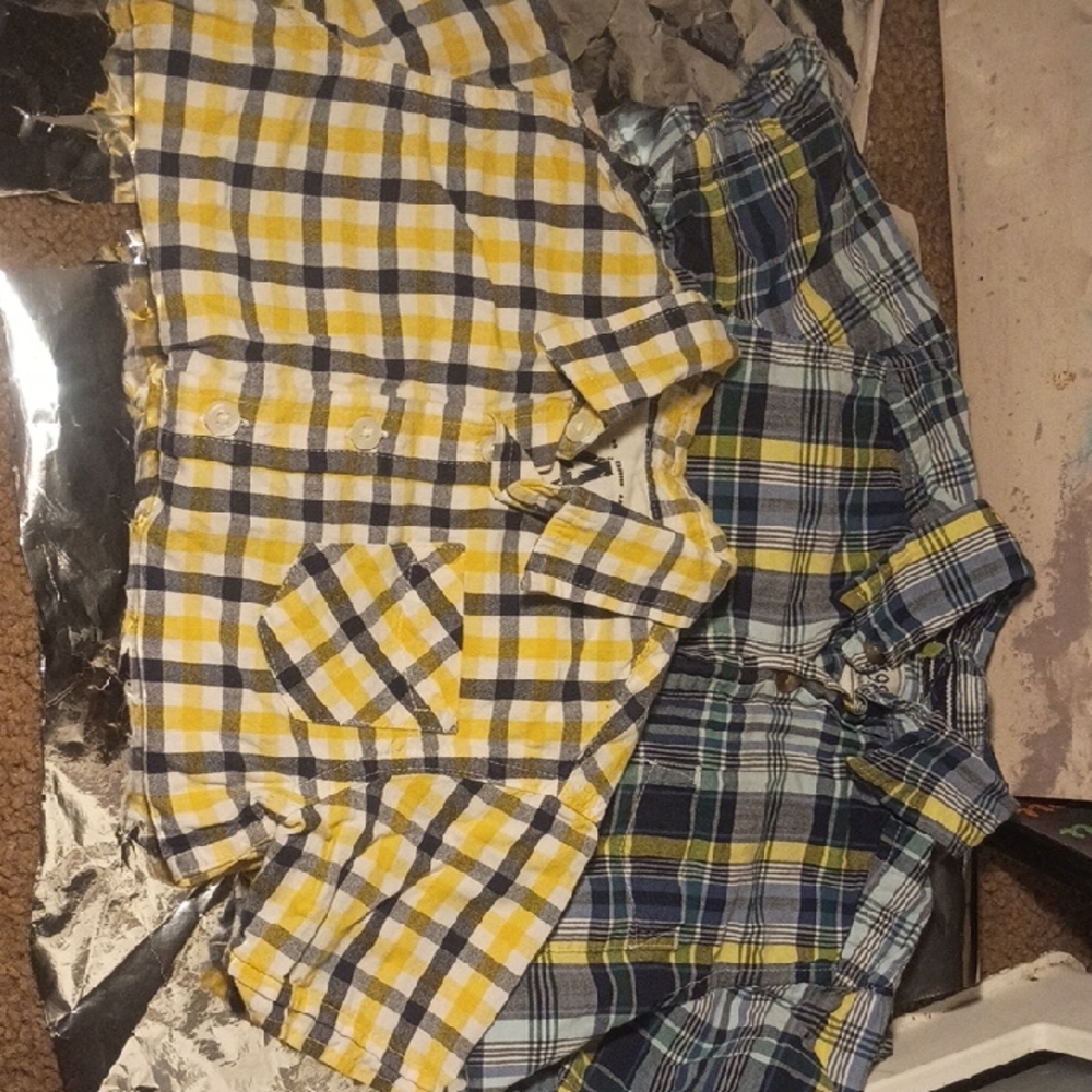 Plaid Button-Up Shirts for Kids